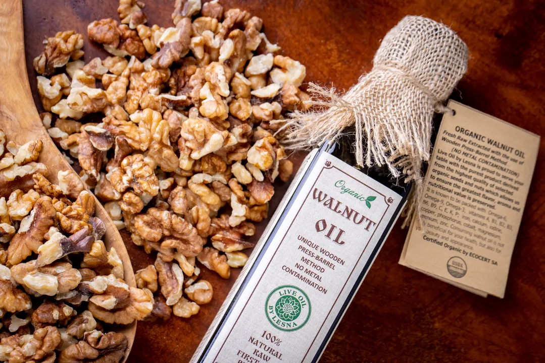 Certified Organic Walnut Oil – Raw Cold-Pressed