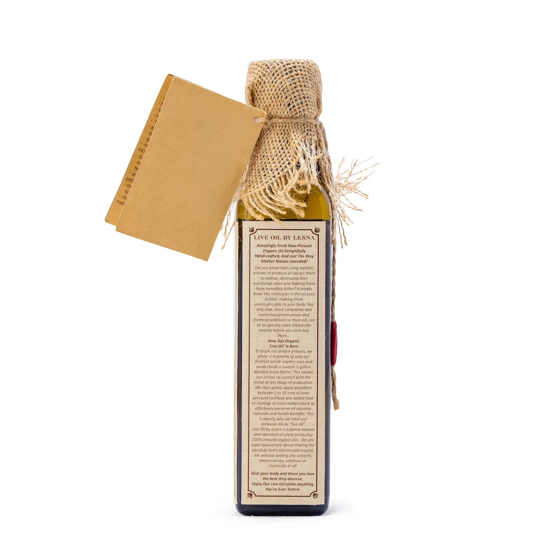Certified Organic Walnut Oil – Raw Cold-Pressed