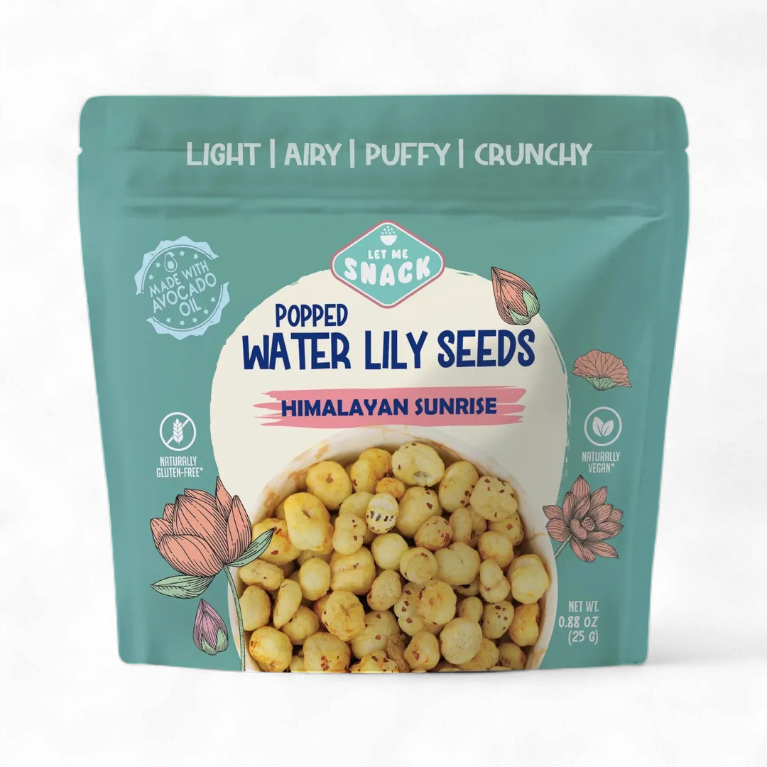 Himalayan Sunrise - Popped Water Lily Seeds - Turmeric and Himalayan Pink Salt
