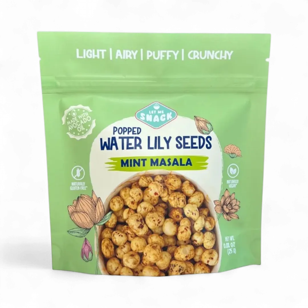 Mint Masala - Popped Water Lily Seeds - Clean Ingredients