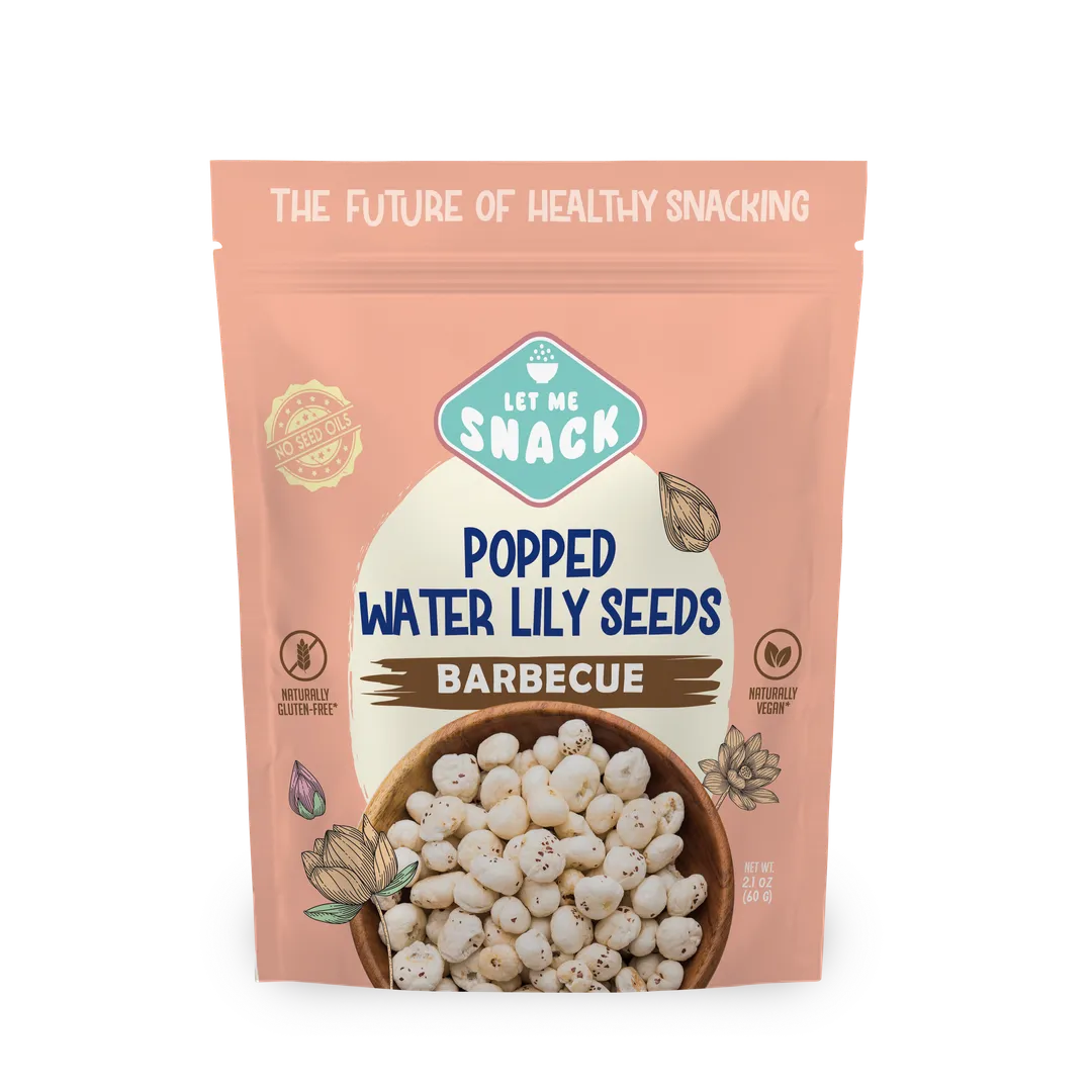 Barbecue - Popped Water Lily Seeds - Smoky flavor variant