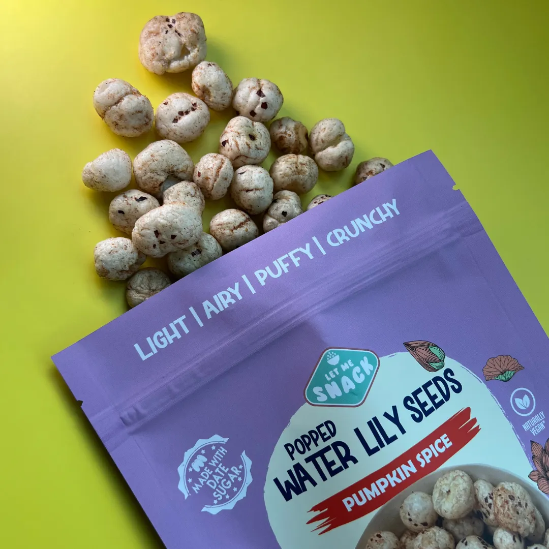 Pumpkin Spice - Popped Water Lily Seeds - Made with Date Sugar