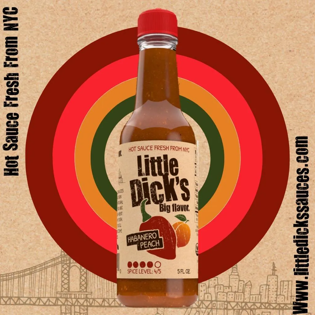 Little Dick's Habanero Peach Hot Sauce - 🍑Small Batch