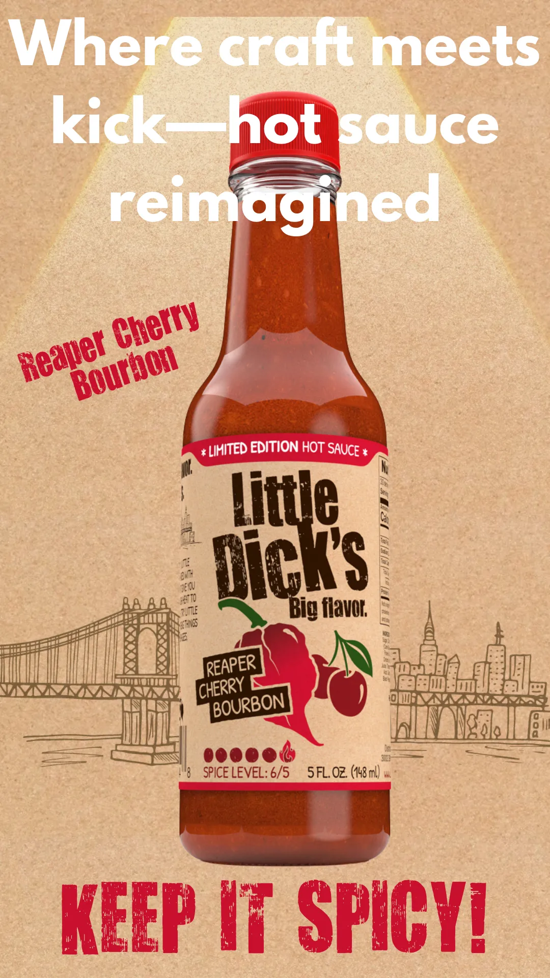 Little Dick's Reaper Cherry Bourbon Hot Sauce - 🍒Limited Ed.