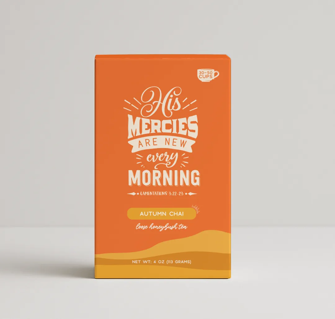 Bible Verse Tea "His Mercy's Are New Every Morning" variant