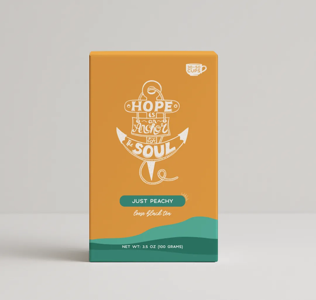 Bible Verse Tea "Hope Is An Anchor" Peach Black Tea variant