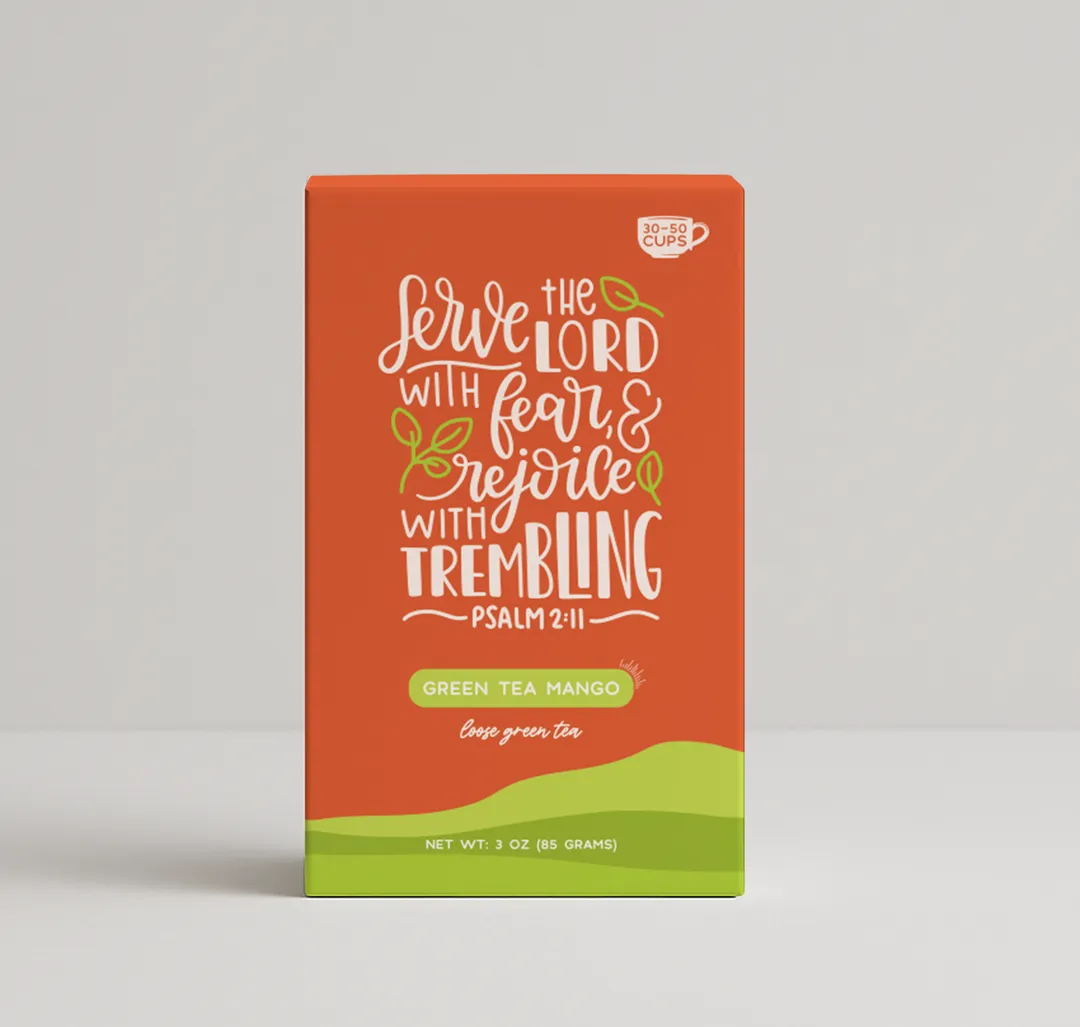 Bible Verse Tea "Serve The Lord" Green Tea With Mango variant