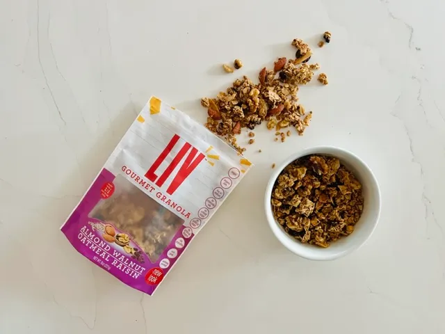 Almond Walnut Oatmeal Raisin Granola