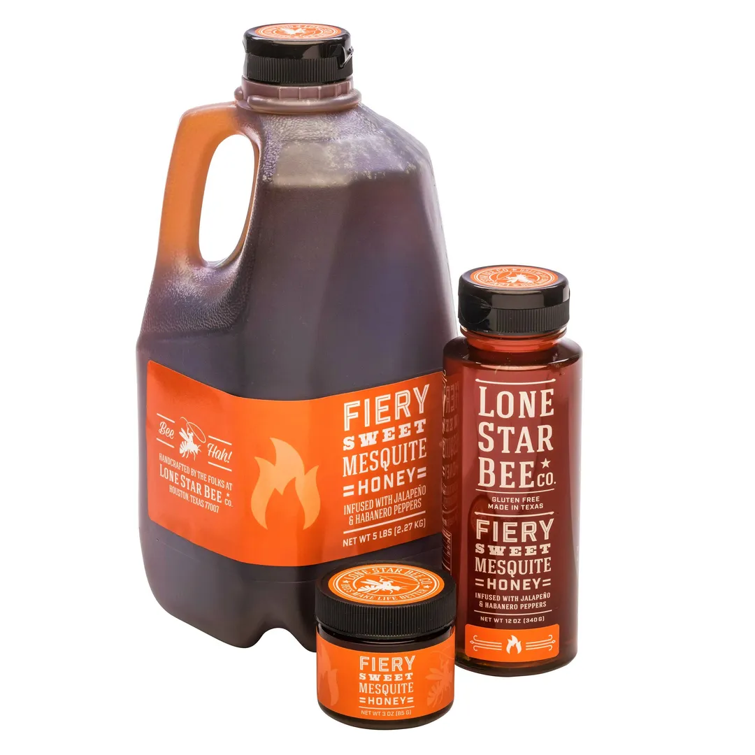 Honey - Fiery Sweet Mesquite Hot Honey (5 lb) - Food Service