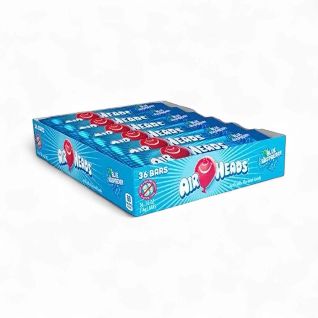 Airheads Candy Individually Wrapped Bars Blue Raspberry 36 COUNT