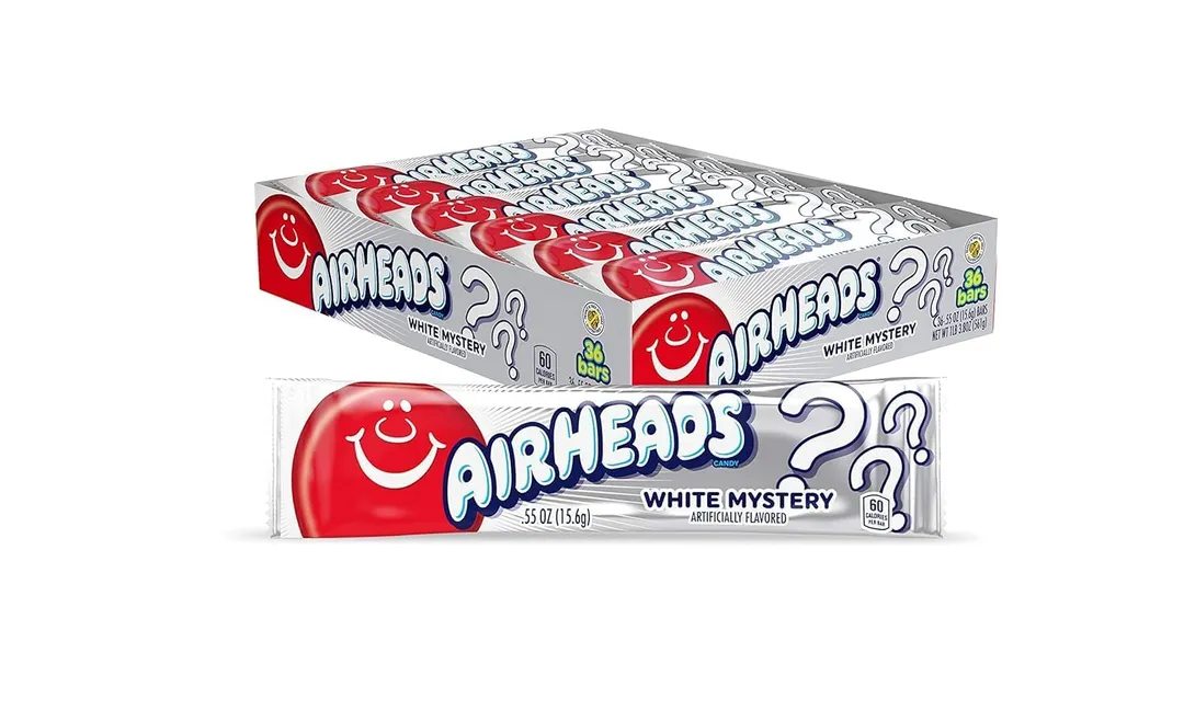 Airheads Candy Individually Wrapped Bars White Mystery 36 COUNT