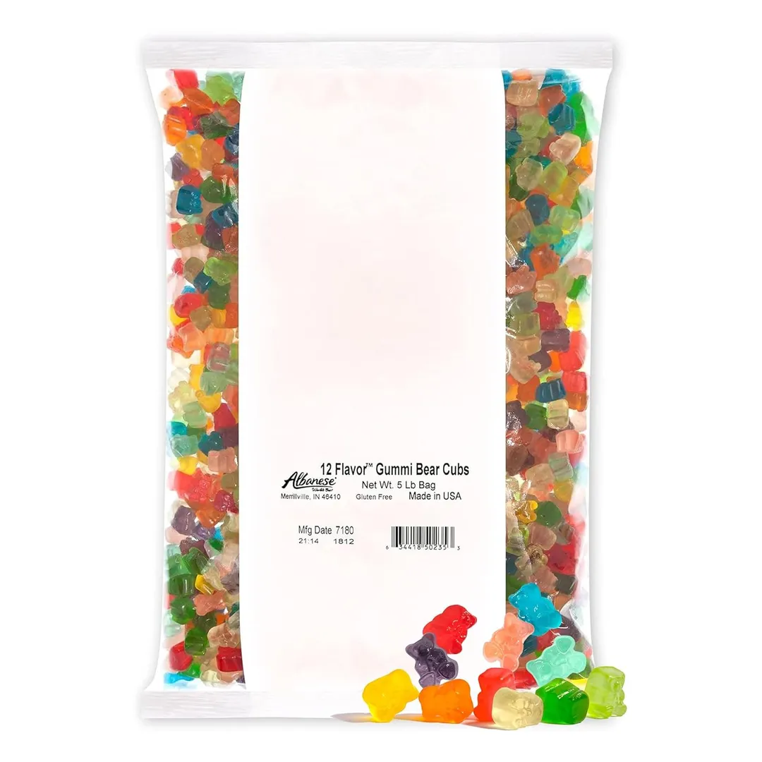 Albanese 12 Flavor Gummi Bear Cubs 5 pound bag