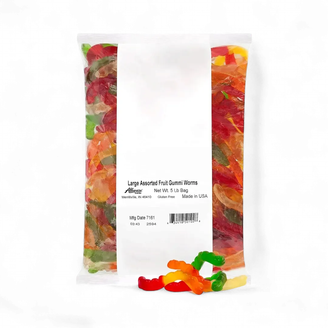 Albanese Large Assorted Worms 5 pound bag