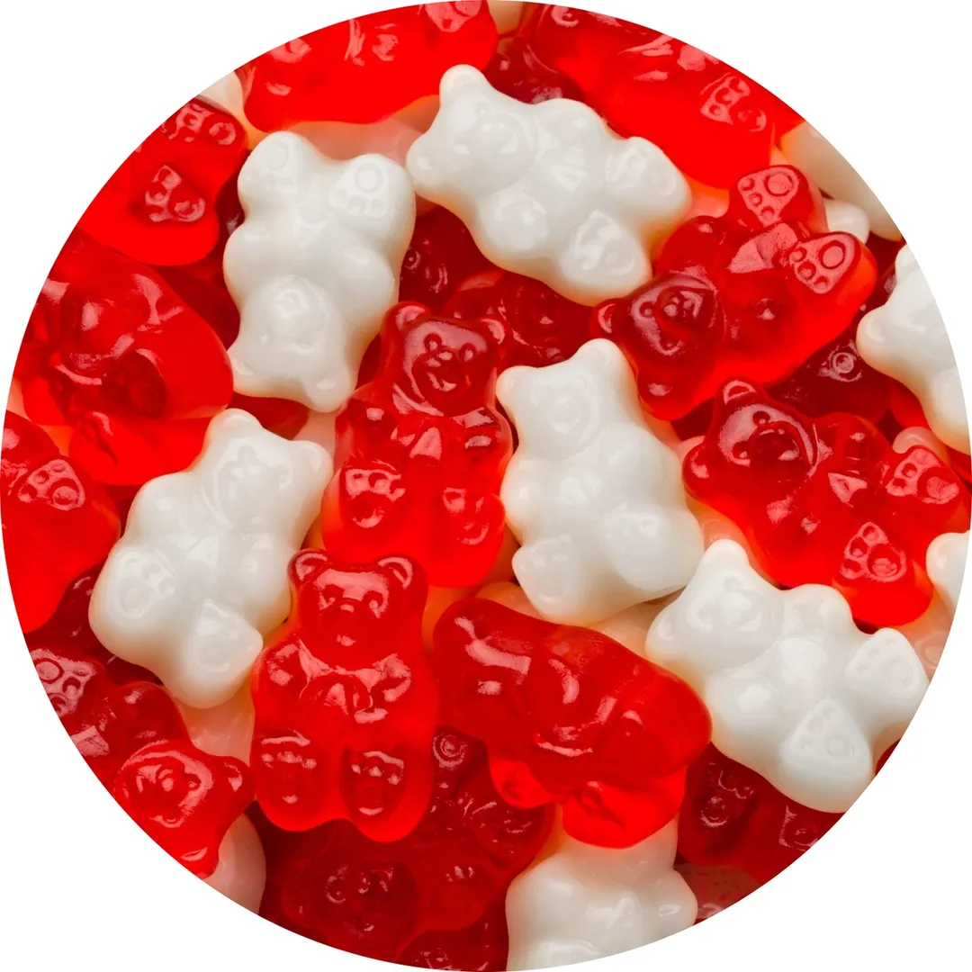 Albanese Valentine Gummi Bear Red & White 5 lb