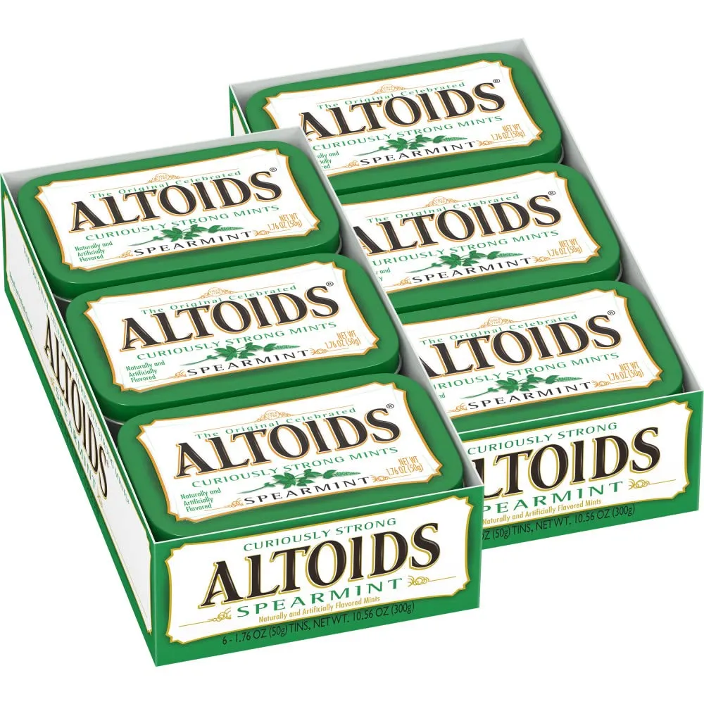 Altoids Mints Spearmint Full Szie 1.76oz 12 ct