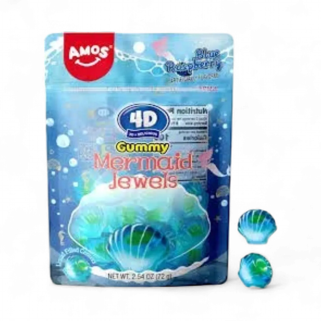 Amos Gummy Mermaid Jewels 12 Ct 6 Oz