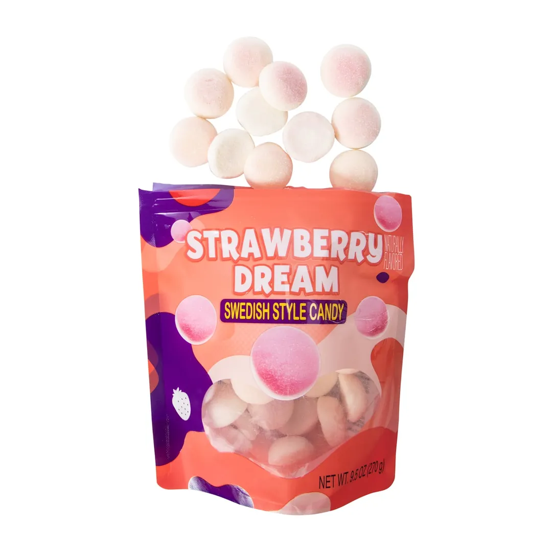 Amos Strawberry DREAM Swedish Style Gummy Candy 9.5oz 6 ct (1)