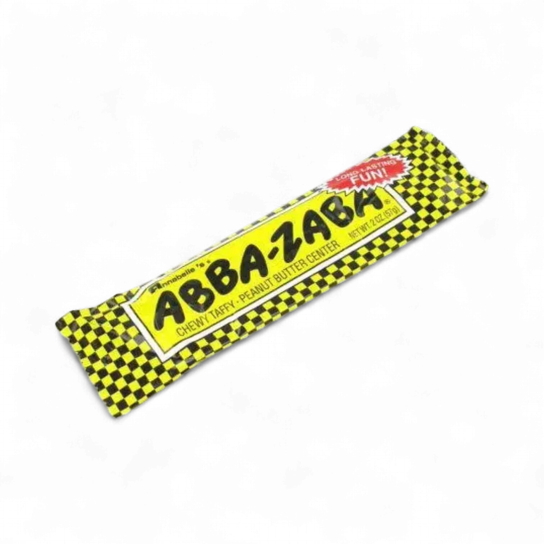Anabelle Abba-Zaba Peanut Butter Taffy Candy 24 Count 0.48 Ounce Tray