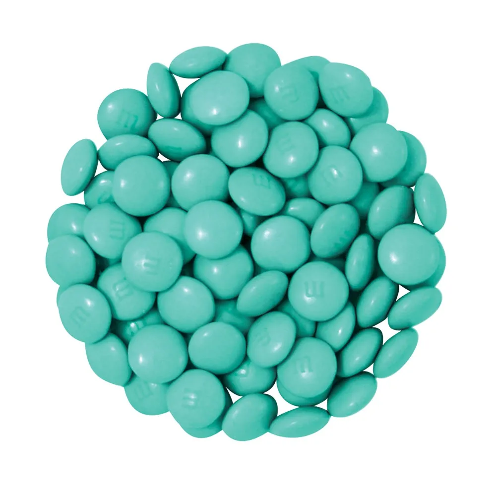 Aqua Green M&M Colorworks Chocolate Candy 5lb