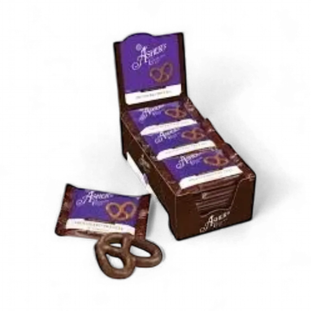 Asher's Dark Chocolate Pretzel 18 Count 1 Piece Each