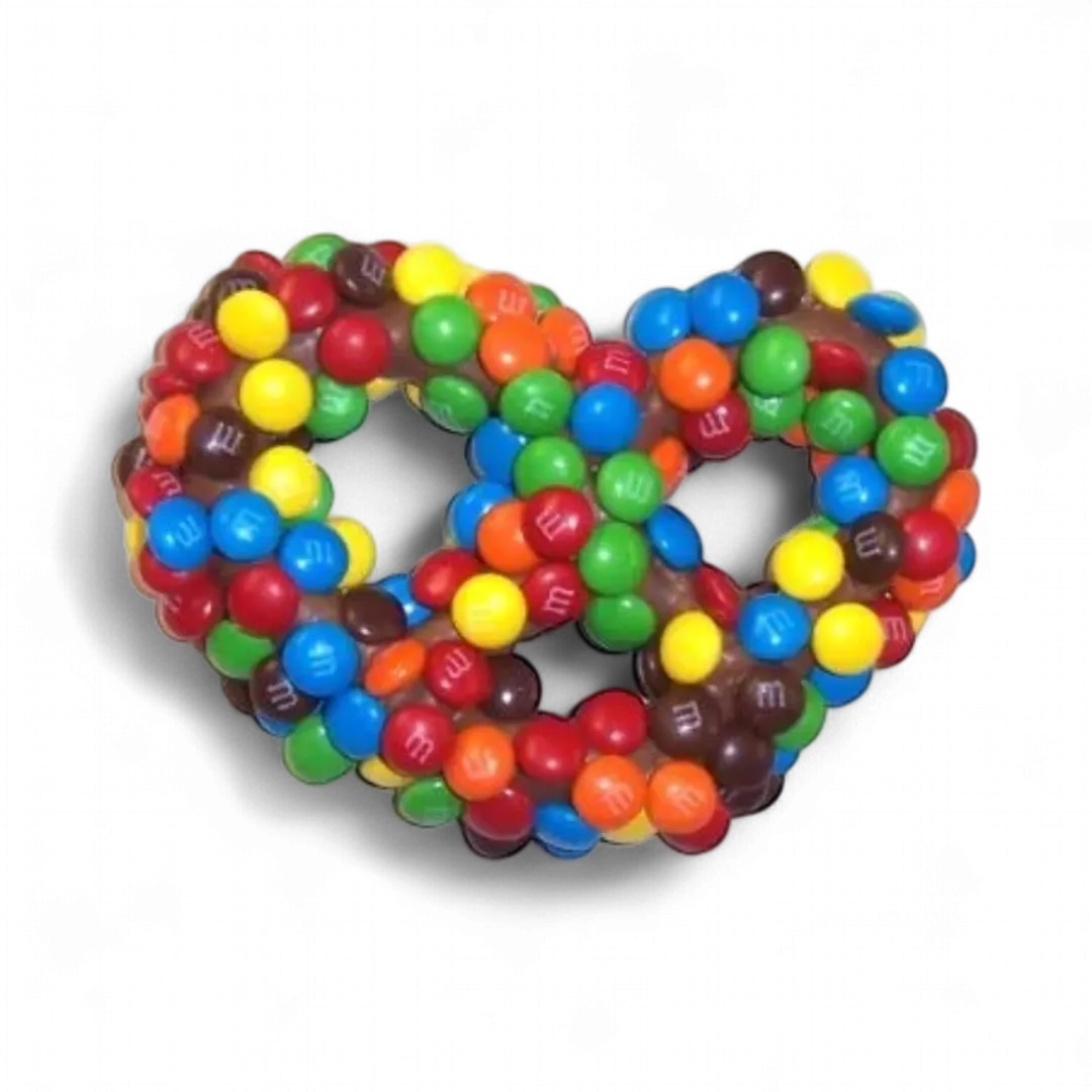 Ashers Milk Chocolate Pretzels with M&M's 6 POUND BOX 45 PIECES