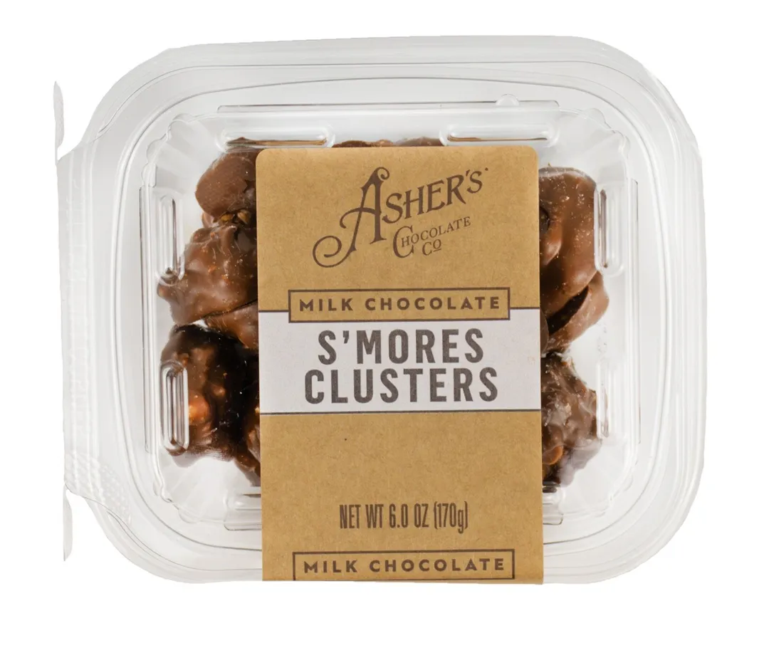 Ashers Milk Chocolate S'mores Cluster Freshpack 6 oz 6 Pack