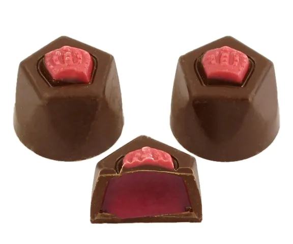 Asher's Premium Dark Chocolate Raspberry Truffles 6lb