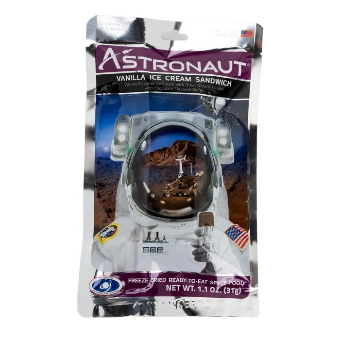 Astronaut Freeze Dried Vanilla Ice Cream Sandwich 1oz 10ct