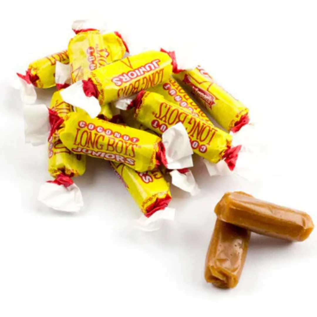 Atkinson's Coconut Long Boy Juniors - Coconut Infused Chewy Caramel