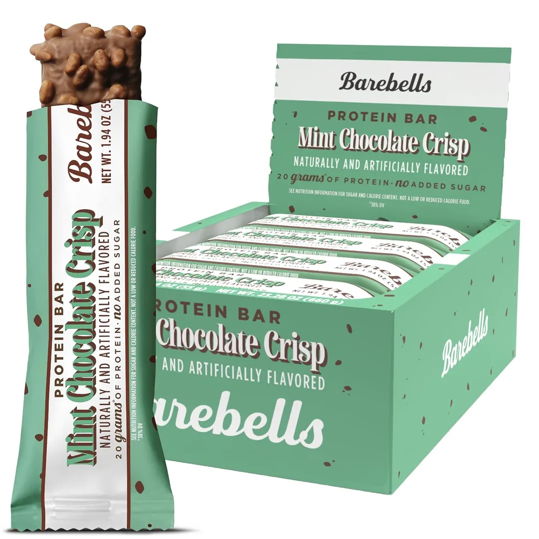 Barebells Protein Bar Mint Chocolate CRISP 1.94 oz 12 ct