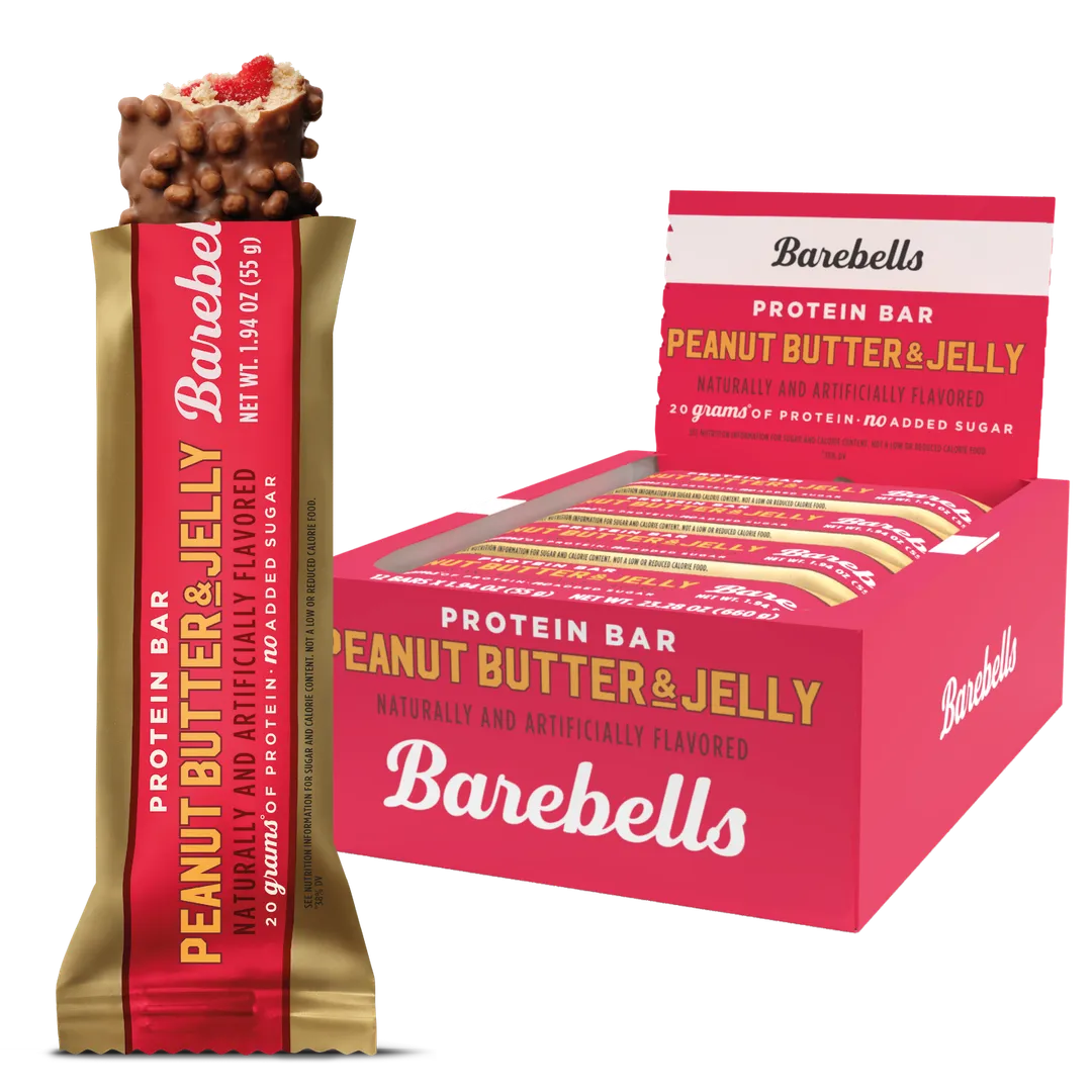 Barebells Protein Bar Peanut Butter Jelly 1.94 oz 12 ct