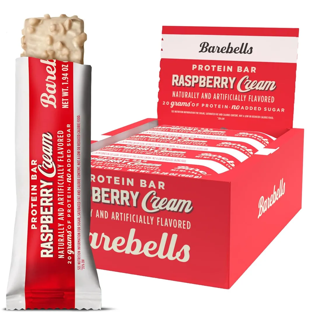 Barebells Protein Bar Raspberry Cream 1.94 oz 12 ct