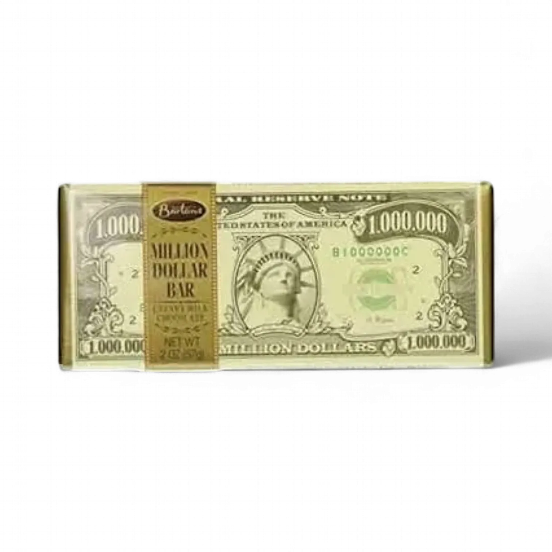 Bartons Million Dollar Chocolate Bar 12 Count 2 Ounce Tray