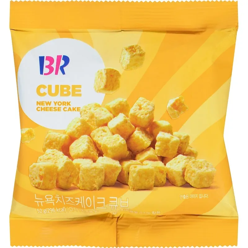 Baskin Robbins Korea Import NY Cheesecake Crunchy Cube 1.94oz 10ct