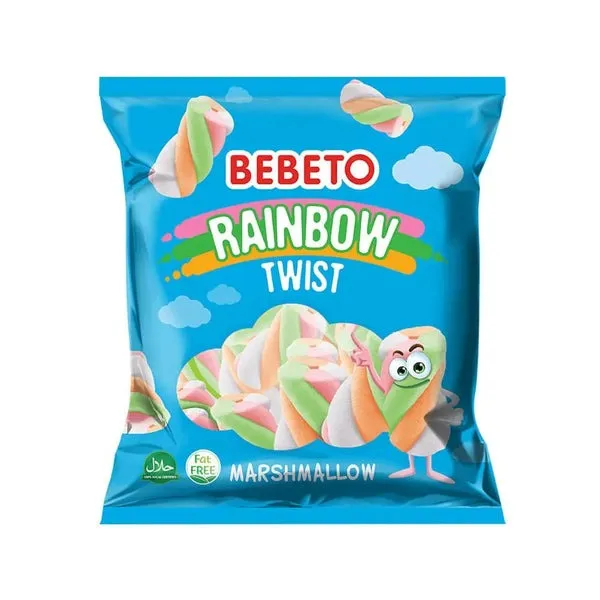 Bebeto Super Fluffy Marshmallow TWISTS 9.7oz - Turkish/ Halal