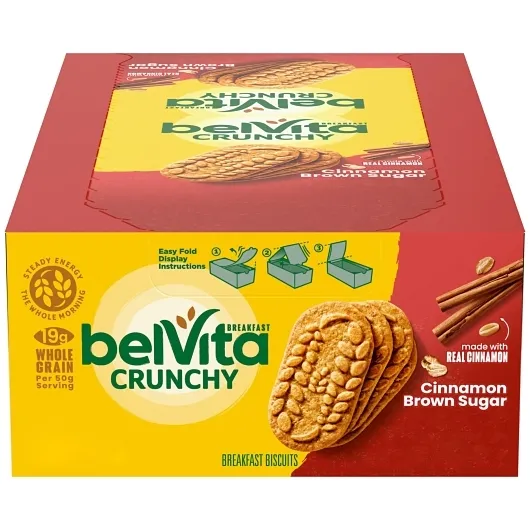 Belvita Crunchy Cinnamon & Brown Sugar Breakfast Bars 1.76 oz 8ct