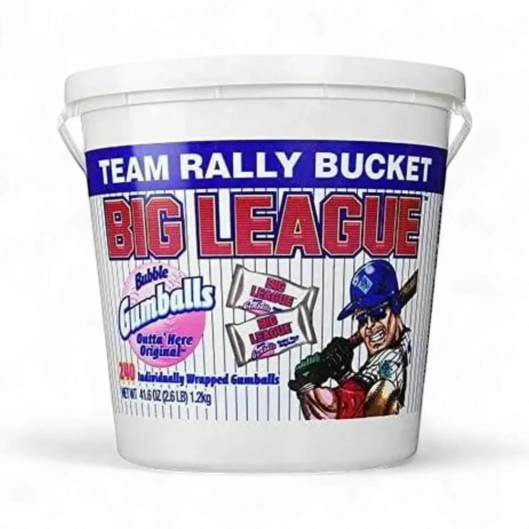 Big League Team Rally Bucket Gumballs 3.2 Lbs - 240 Count