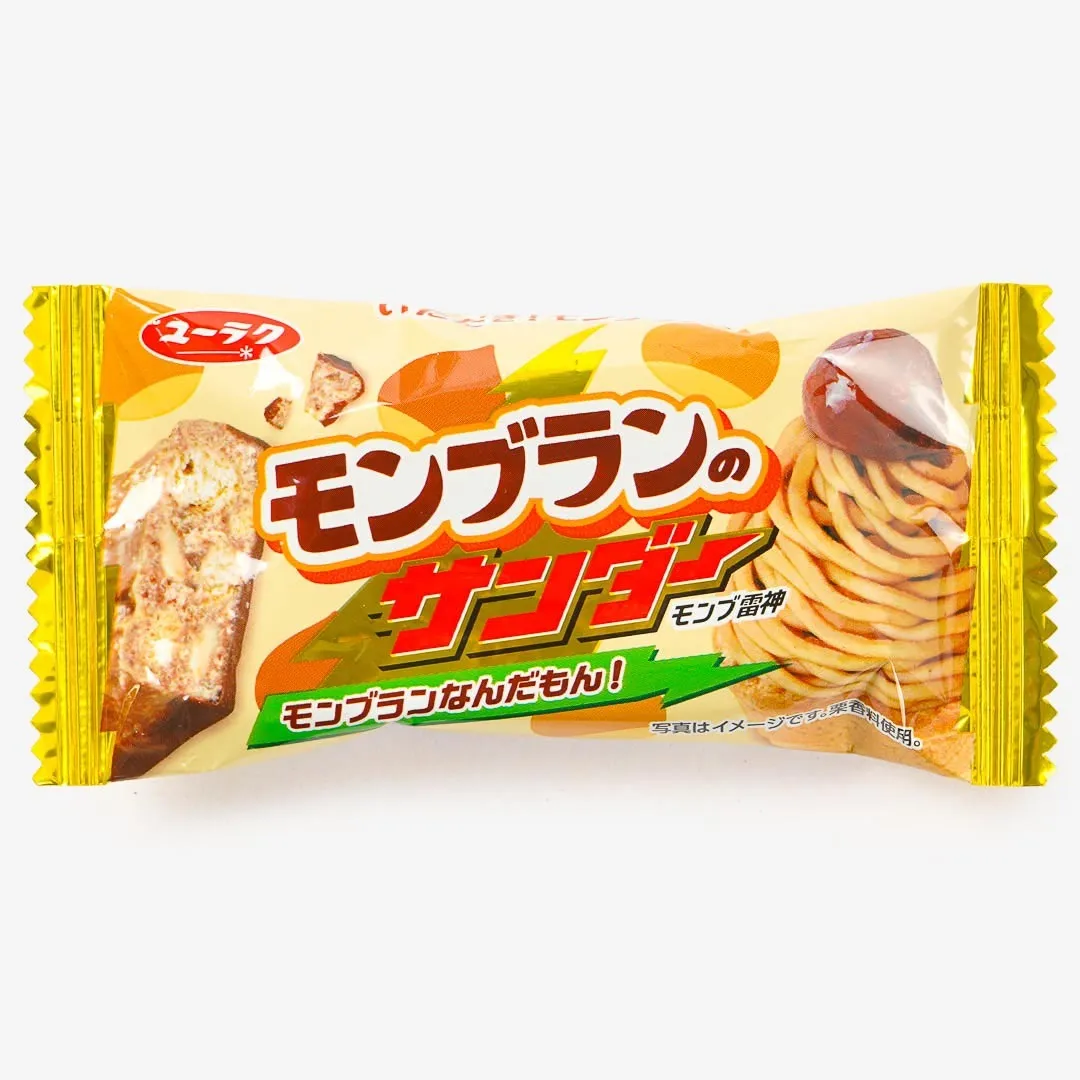 Black Thunder Japan Montblanc Chestnut Cookie Bar 21g 20ct Tray