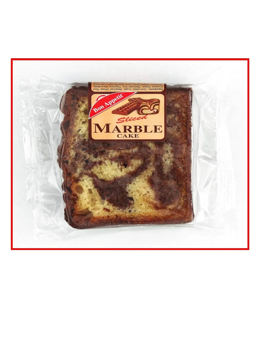 Bon Appetit Marble Cake Slice 4 oz 8 ct