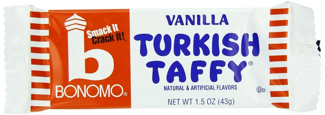 Bonomo Turkish Taffy Bar Vanilla 1.5oz 24ct