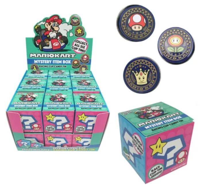 Boston America Nintendo Mario Kart Mystery Blind Box Tin 18ct