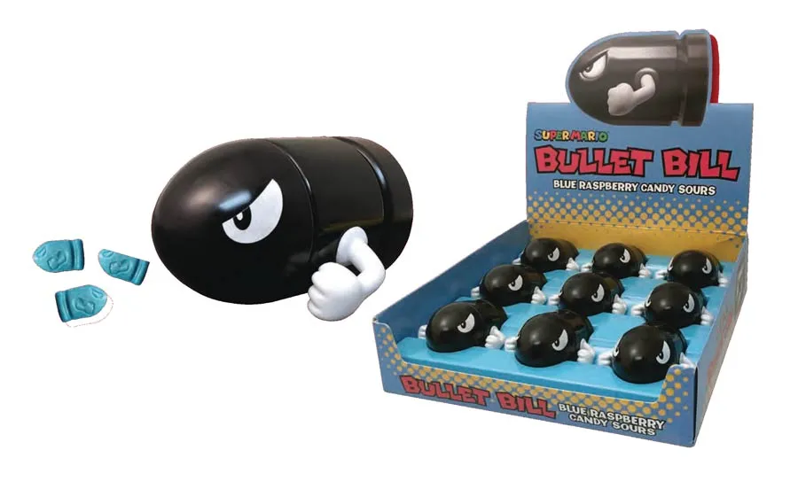 Boston America Super Mario Nintendo Bullet Bill Candy Sours 9ct