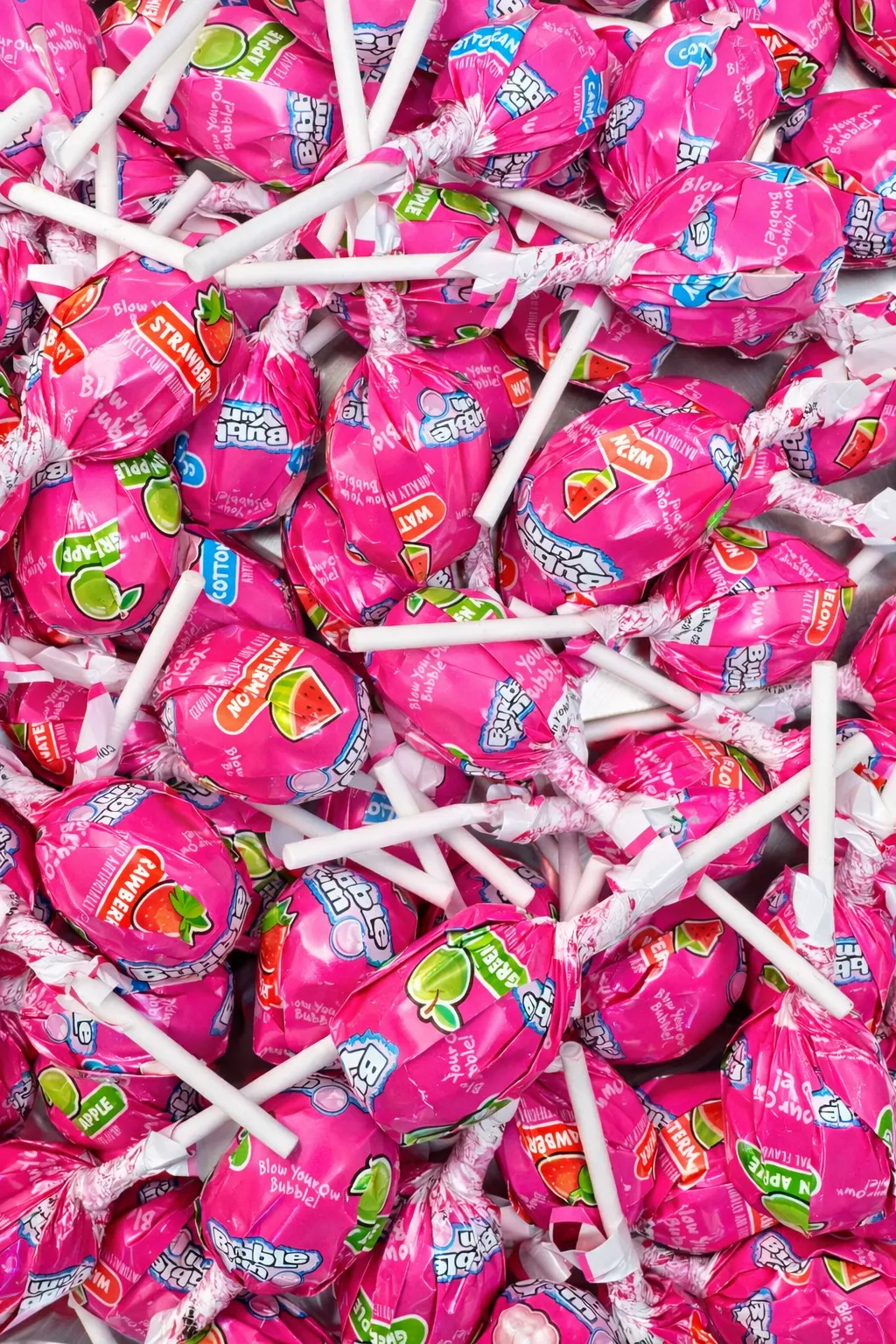 Bubble Yum Bubble Gum Filled Lollipops Bulk 3.6 lbs