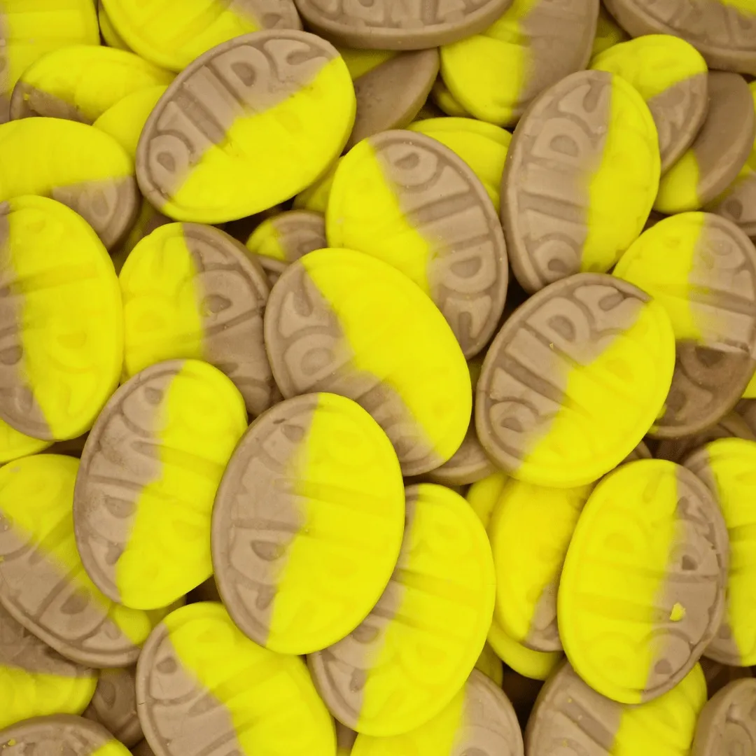 Bubs Mini Ovals Banana Toffee Gummy Candy 2.75 lb Bags