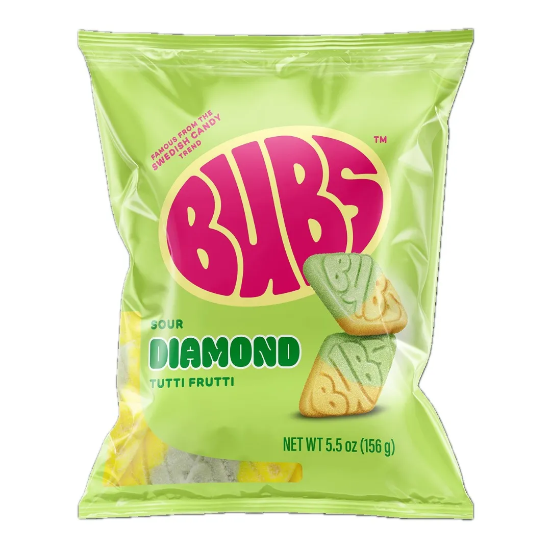 Bubs Sour Diamond Tutti Frutti Swedish Gummies 5.5 oz 8 ct
