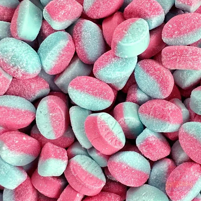 Bubs Swedish Raspberry Blueberry MINI Ovals Candy 3.5 lb