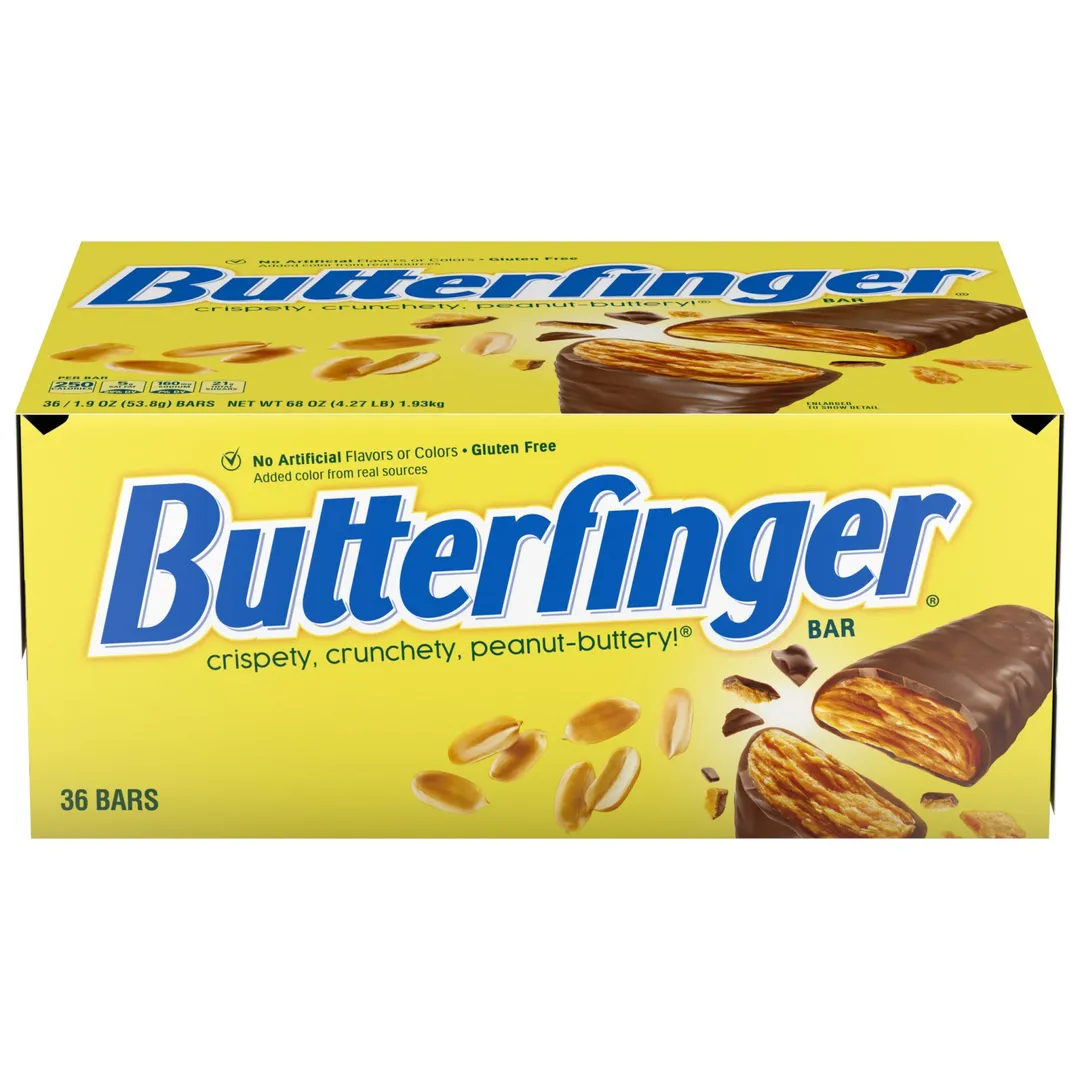Butterfinger Peanut Butter Chocolate Candy Bar 1.9 ounce 36 count