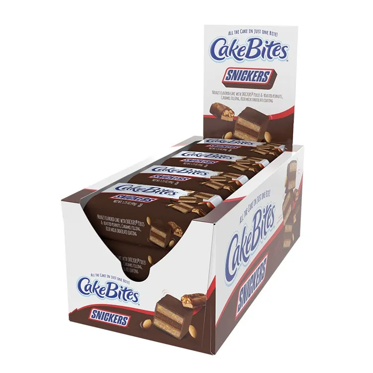 Cakebites Snickers Nougat Flavored Cake Cookies 1.75 oz 12 ct