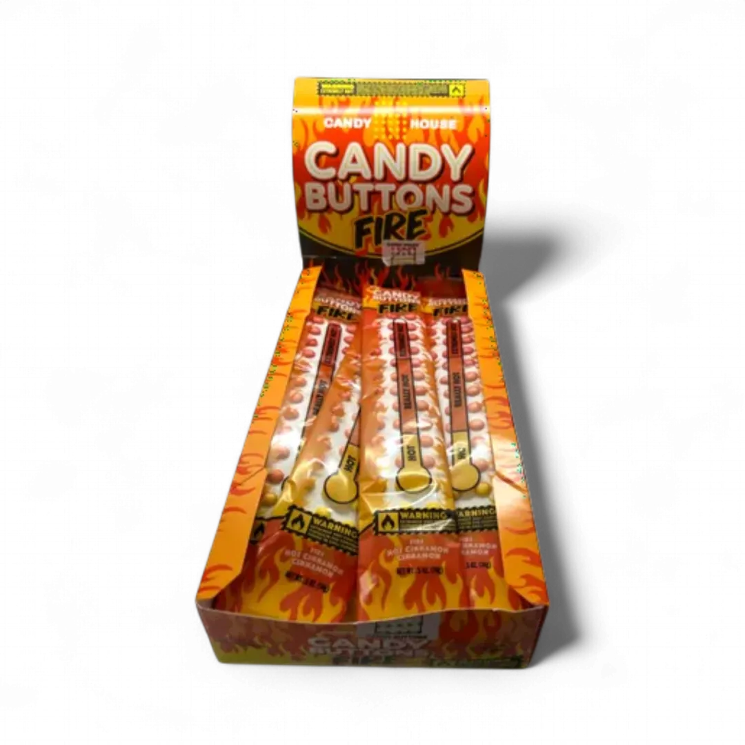 Candy Houses Fire Candy Buttons 24 Count 0.5 Ounce Each