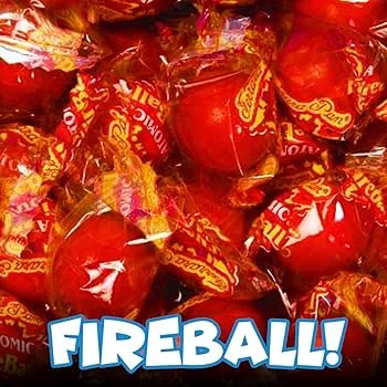 Candyman 120 Ct 2.64 Lb Hot Red Balls Wrapped Bulk
